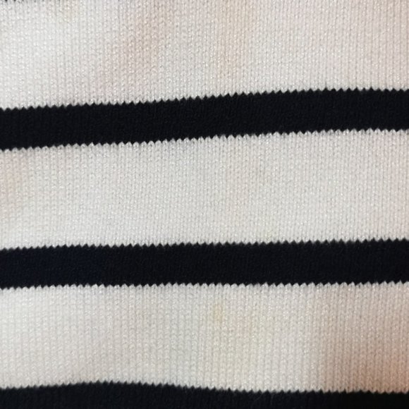 St. John Sport Shirt Knit Stripe Short Sleeve Plus 14 - Picture 5 of 5